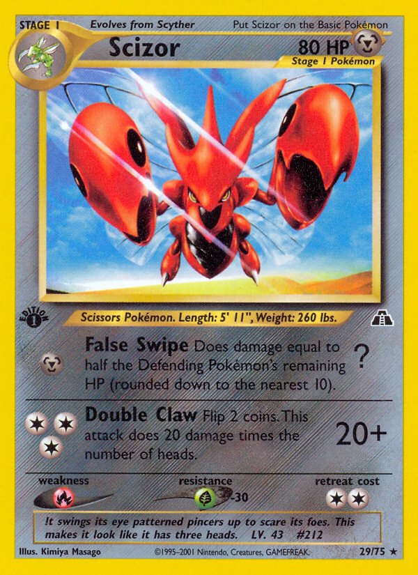 Scizor (29/75) [Neo Discovery 1st Edition] | Exor Games Summserside