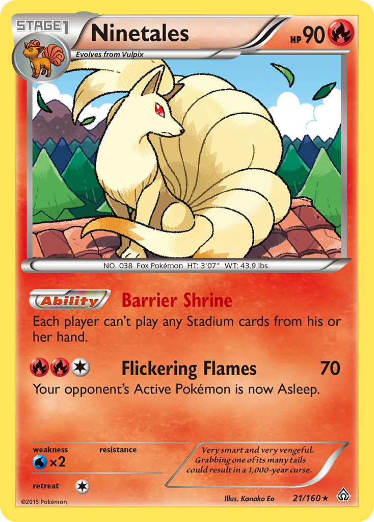 Ninetales (21/160) [XY: Primal Clash] | Exor Games Summserside