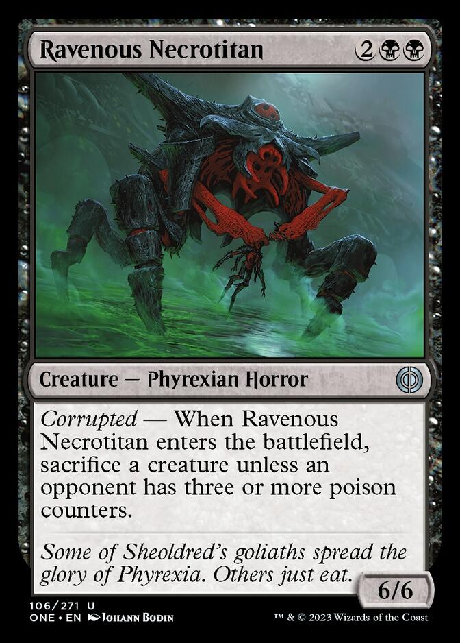 Ravenous Necrotitan [Phyrexia: All Will Be One] | Exor Games Summserside