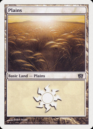 Plains (333) [Eighth Edition] | Exor Games Summserside