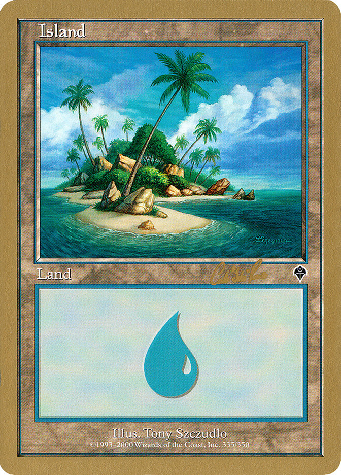 Island (cr335a) (Carlos Romao) [World Championship Decks 2002] | Exor Games Summserside