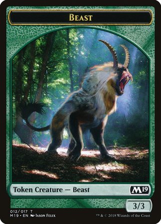 Beast Token [Core Set 2019 Tokens] | Exor Games Summserside