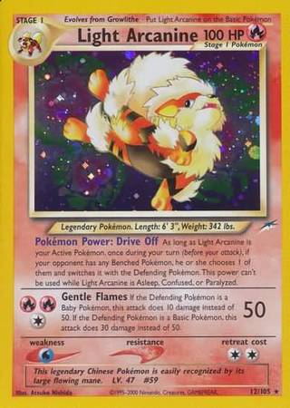 Light Arcanine (12/105) [Neo Destiny Unlimited] | Exor Games Summserside