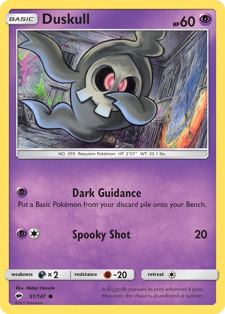 Duskull (51/147) [Sun & Moon: Burning Shadows] | Exor Games Summserside