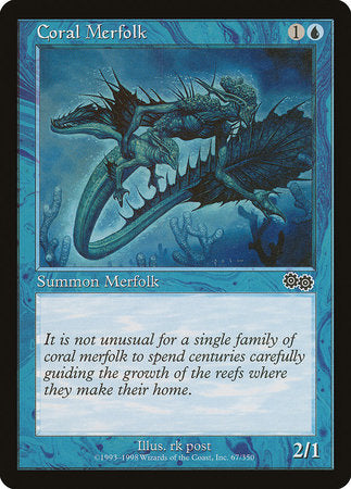 Coral Merfolk [Urza's Saga] | Exor Games Summserside