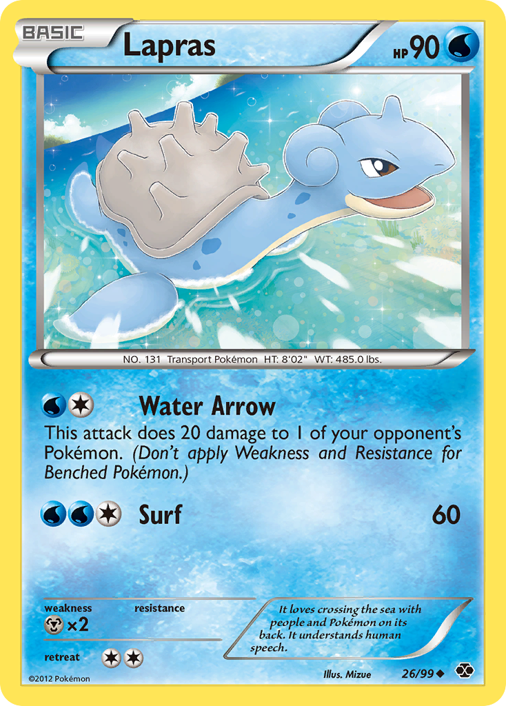 Lapras (26/99) [Black & White: Next Destinies] | Exor Games Summserside