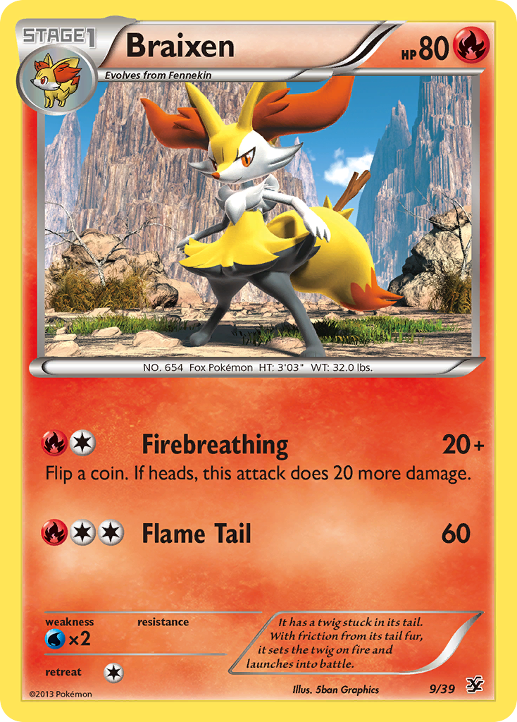 Braixen (9/39) [XY: Kalos Starter Set] | Exor Games Summserside