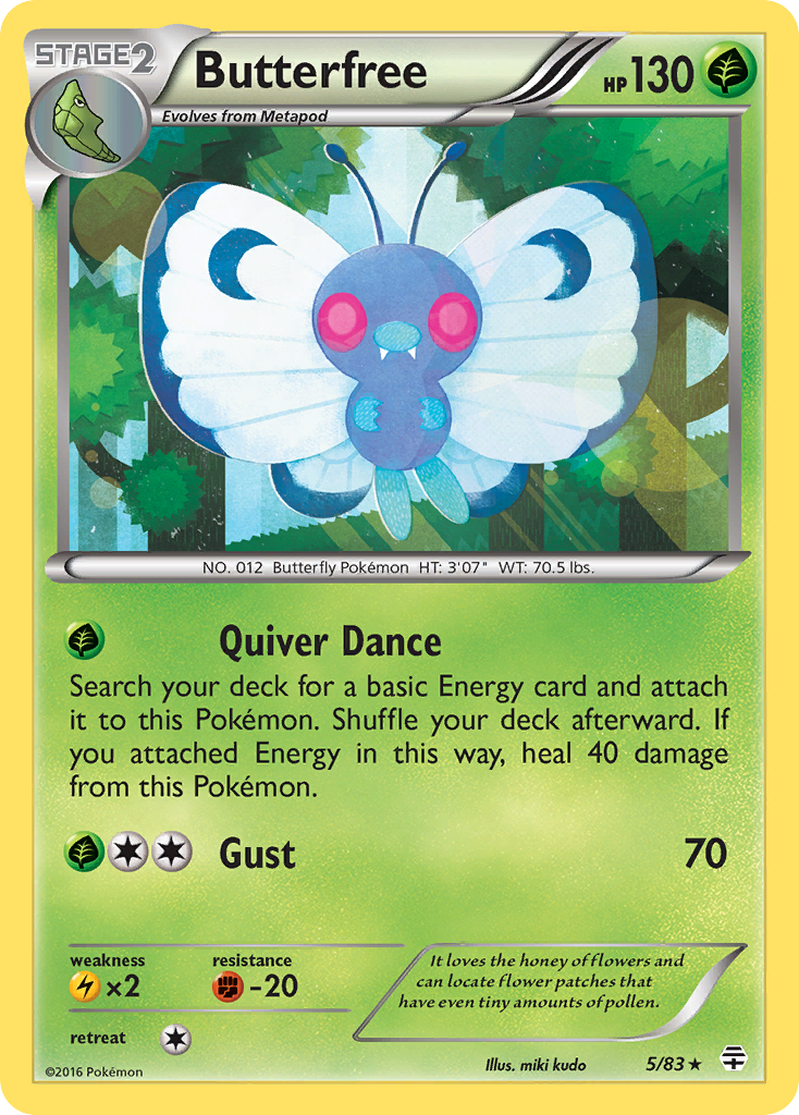 Butterfree (5/83) [XY: Generations] | Exor Games Summserside