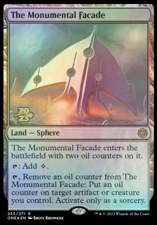 The Monumental Facade [Phyrexia: All Will Be One Prerelease Promos] | Exor Games Summserside