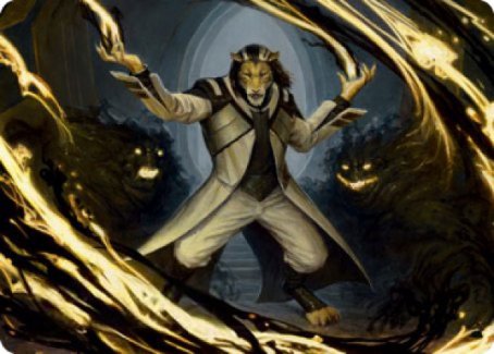 Leonin Lightscribe Art Card [Strixhaven: School of Mages Art Series] | Exor Games Summserside