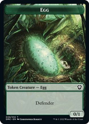 Snake // Egg Double-sided Token [Dominaria United Commander Tokens] | Exor Games Summserside