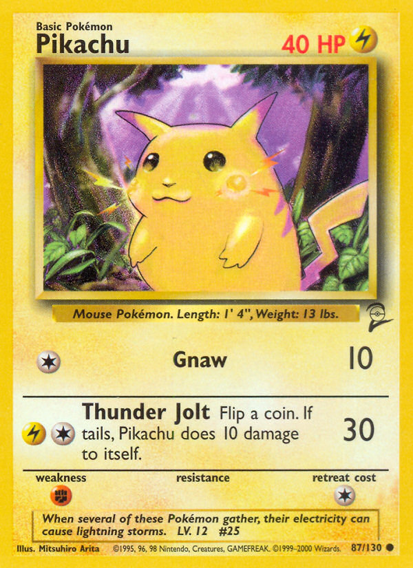 Pikachu (87/130) [Base Set 2] | Exor Games Summserside