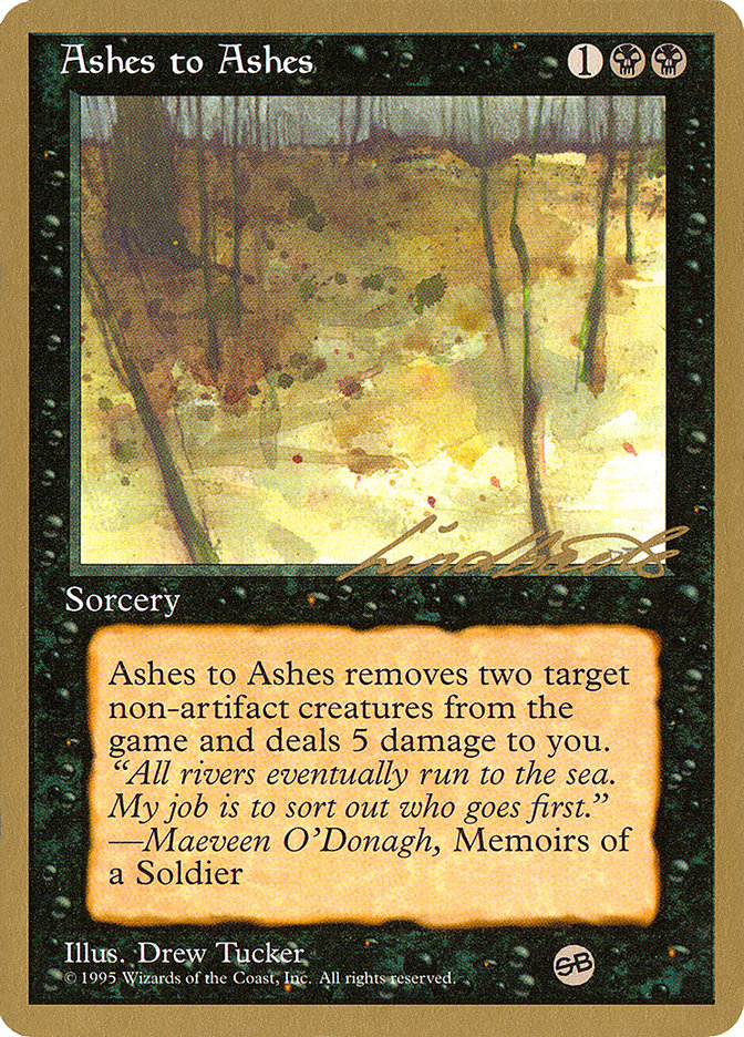Ashes to Ashes (Leon Lindback) (SB) [Pro Tour Collector Set] | Exor Games Summserside