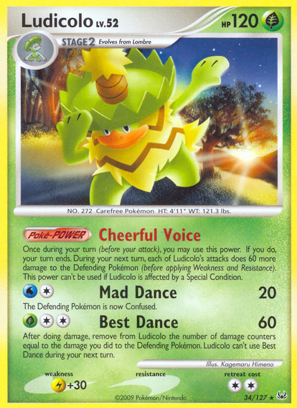 Ludicolo (34/127) [Platinum: Base Set] | Exor Games Summserside