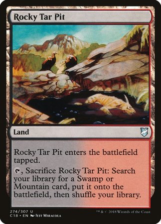 Rocky Tar Pit [Commander 2018] | Exor Games Summserside