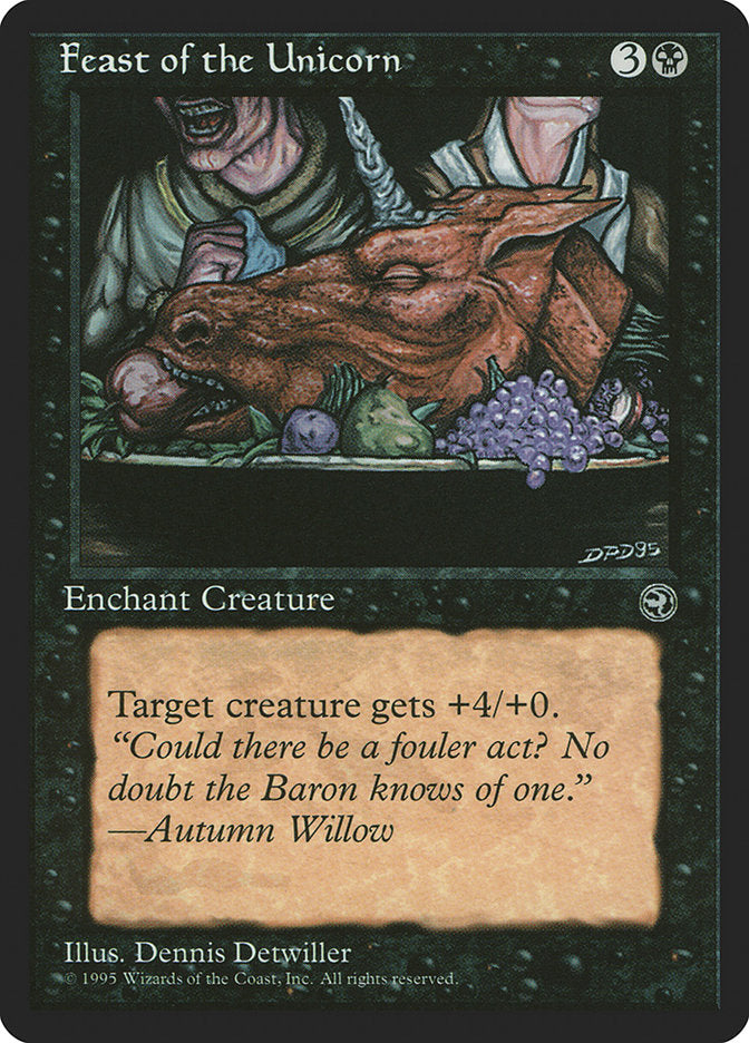 Feast of the Unicorn (Autumn Willow Flavor Text) [Homelands] | Exor Games Summserside