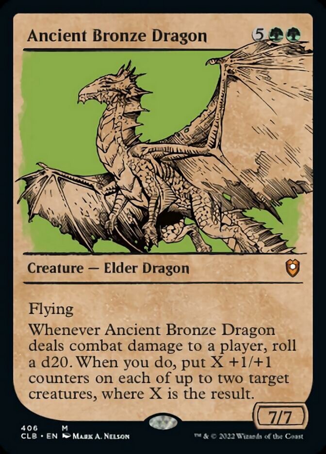 Ancient Bronze Dragon (Showcase) [Commander Legends: Battle for Baldur's Gate] | Exor Games Summserside