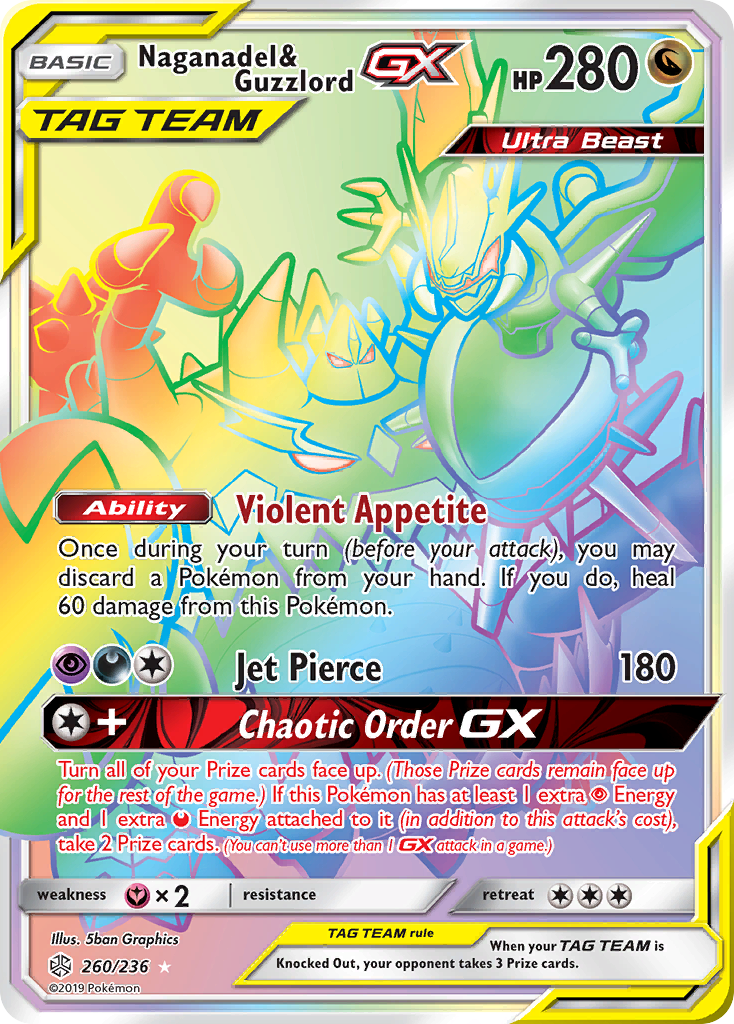 Naganadel & Guzzlord GX (260/236) [Sun & Moon: Cosmic Eclipse] | Exor Games Summserside