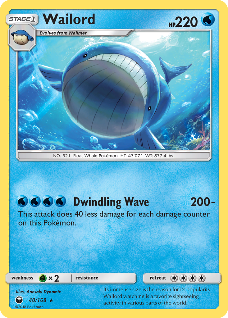 Wailord (40/168) [Sun & Moon: Celestial Storm] | Exor Games Summserside