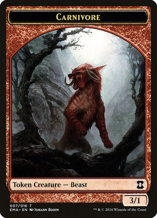 Carnivore Token [Eternal Masters Tokens] | Exor Games Summserside