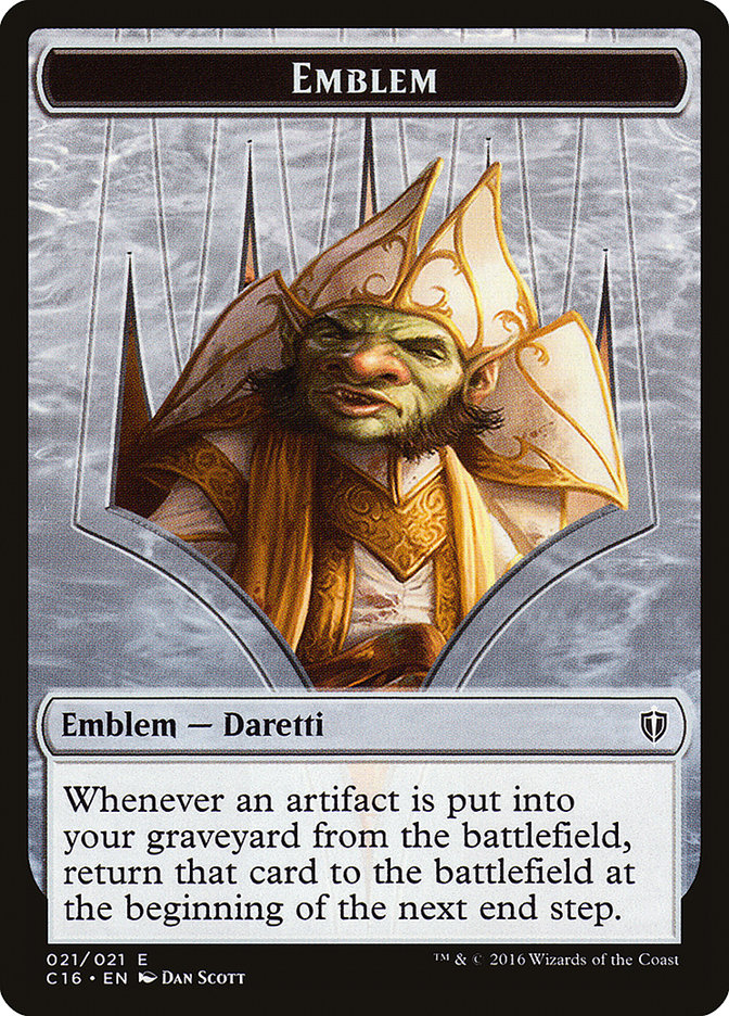 Daretti, Scrap Savant Emblem [Commander 2016 Tokens] | Exor Games Summserside