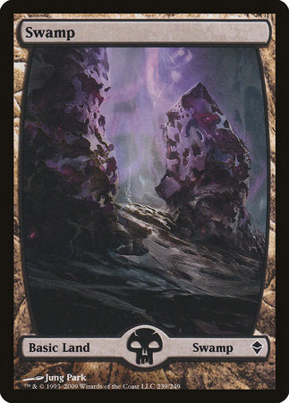 Swamp (239) - Full Art [Zendikar] | Exor Games Summserside