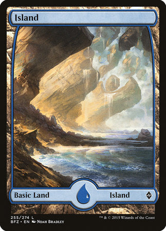 Island (255) - Full Art [Battle for Zendikar] | Exor Games Summserside