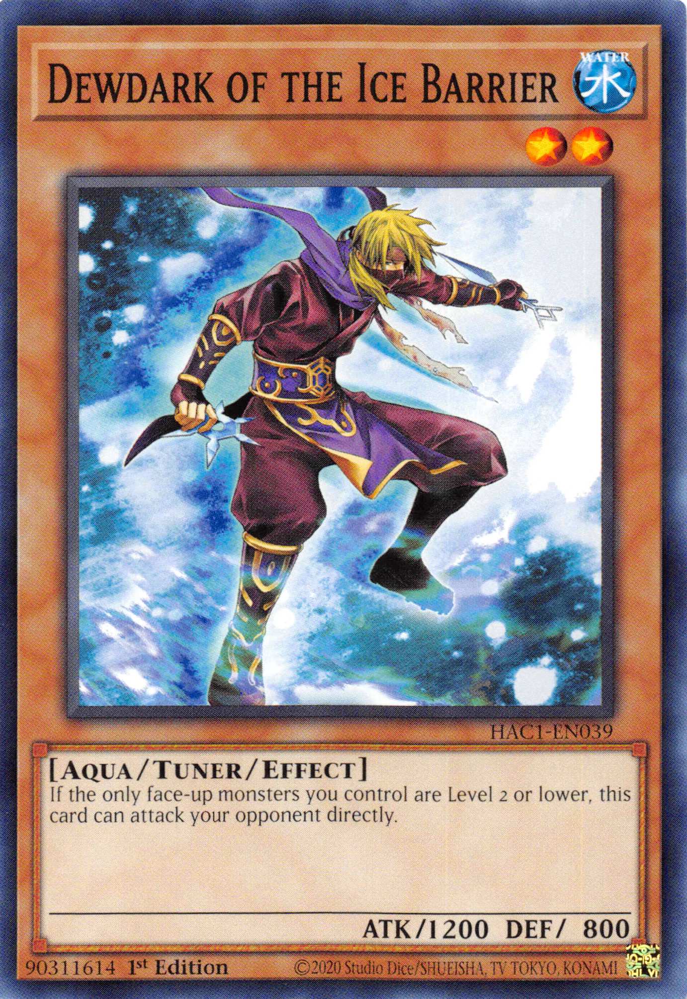 Dewdark of the Ice Barrier (Duel Terminal) [HAC1-EN039] Parallel Rare | Exor Games Summserside
