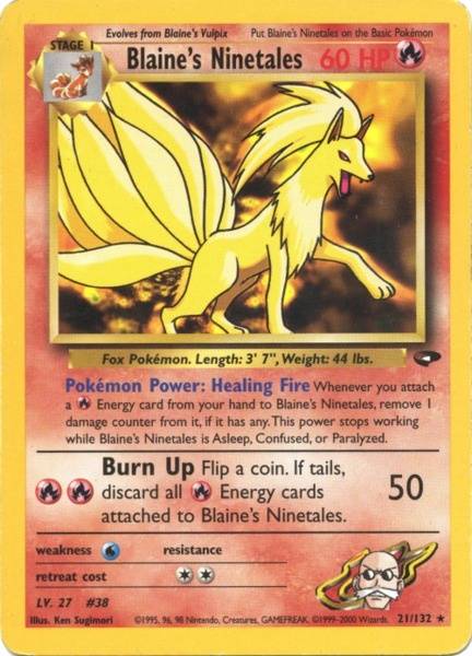 Blaine's Ninetales (21/132) [Gym Challenge Unlimited] | Exor Games Summserside