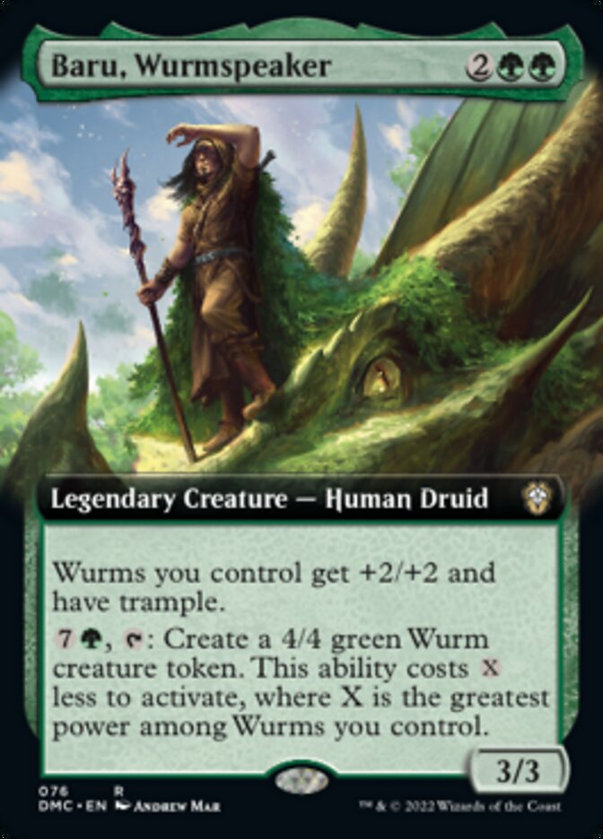 Baru, Wurmspeaker (Extended Art) [Dominaria United Commander] | Exor Games Summserside