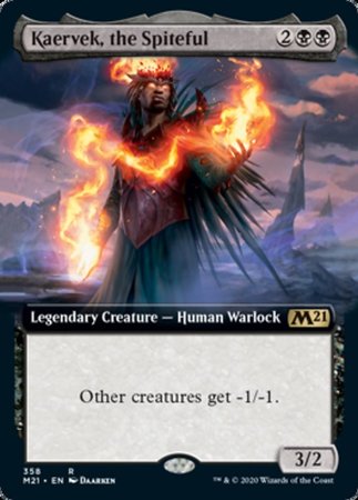 Kaervek, the Spiteful (Extended Art) [Core Set 2021] | Exor Games Summserside