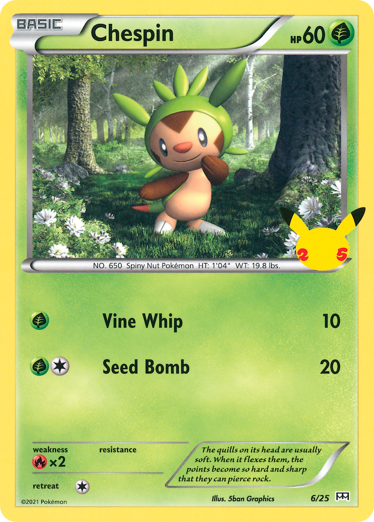 Chespin (6/25) [McDonald's 25th Anniversary] | Exor Games Summserside