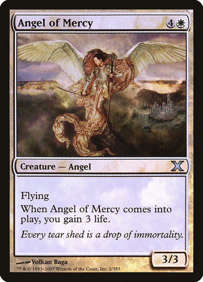 Angel of Mercy (Premium Foil) [Tenth Edition] | Exor Games Summserside