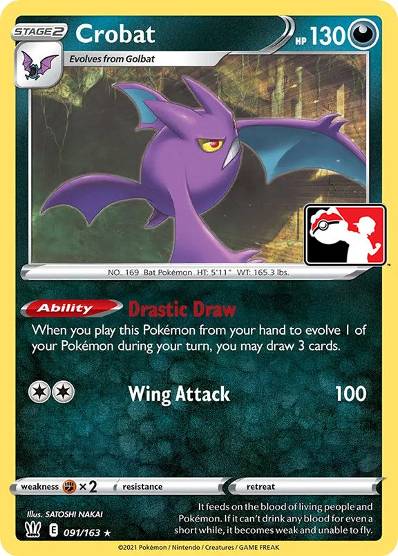 Crobat (091/163) [Prize Pack Series One] | Exor Games Summserside