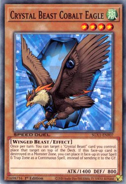 Crystal Beast Cobalt Eagle [SGX1-ENF07] Common | Exor Games Summserside