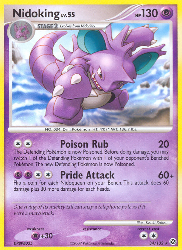 Nidoking (34/132) [Diamond & Pearl: Secret Wonders] | Exor Games Summserside