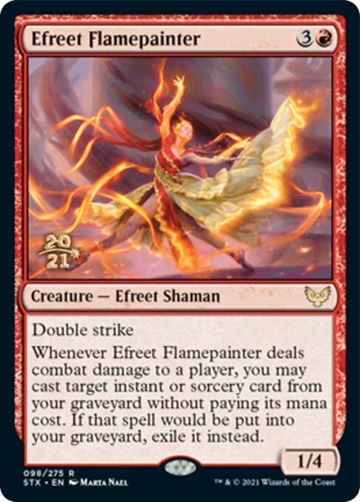 Efreet Flamepainter [Strixhaven: School of Mages Prerelease Promos] | Exor Games Summserside