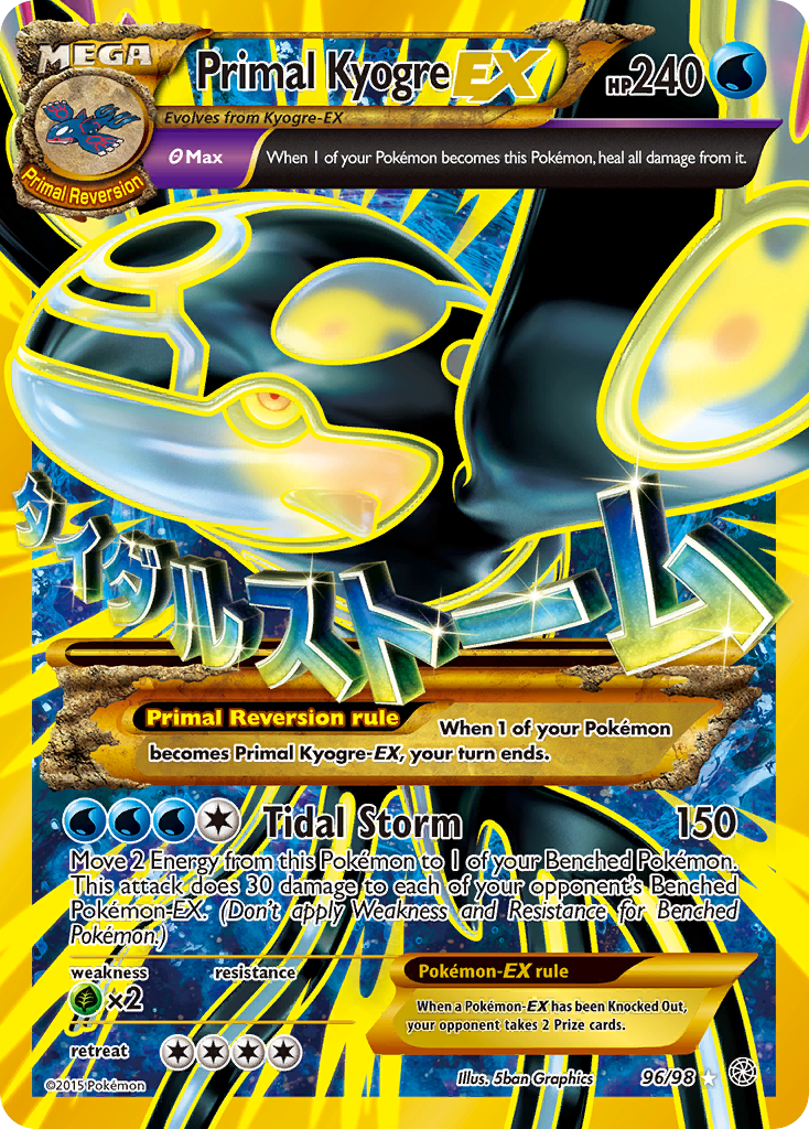 Primal Kyogre EX (96/98) [XY: Ancient Origins] | Exor Games Summserside