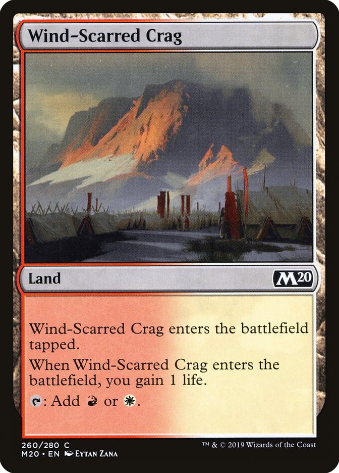 Wind-Scarred Crag [Core Set 2020] | Exor Games Summserside