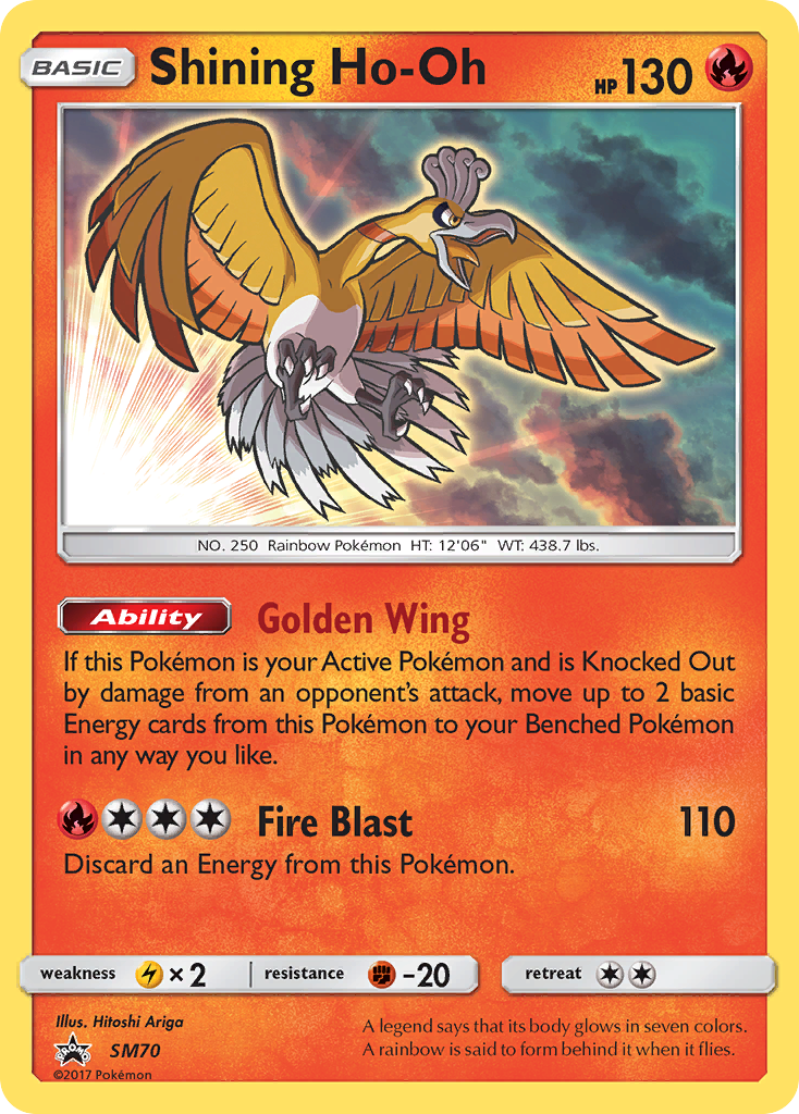 Shining Ho-Oh (SM70) [Sun & Moon: Black Star Promos] | Exor Games Summserside