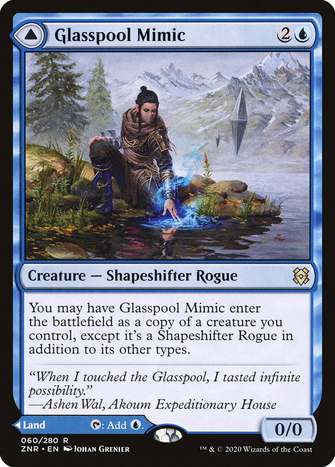 Glasspool Mimic // Glasspool Shore [Zendikar Rising] | Exor Games Summserside