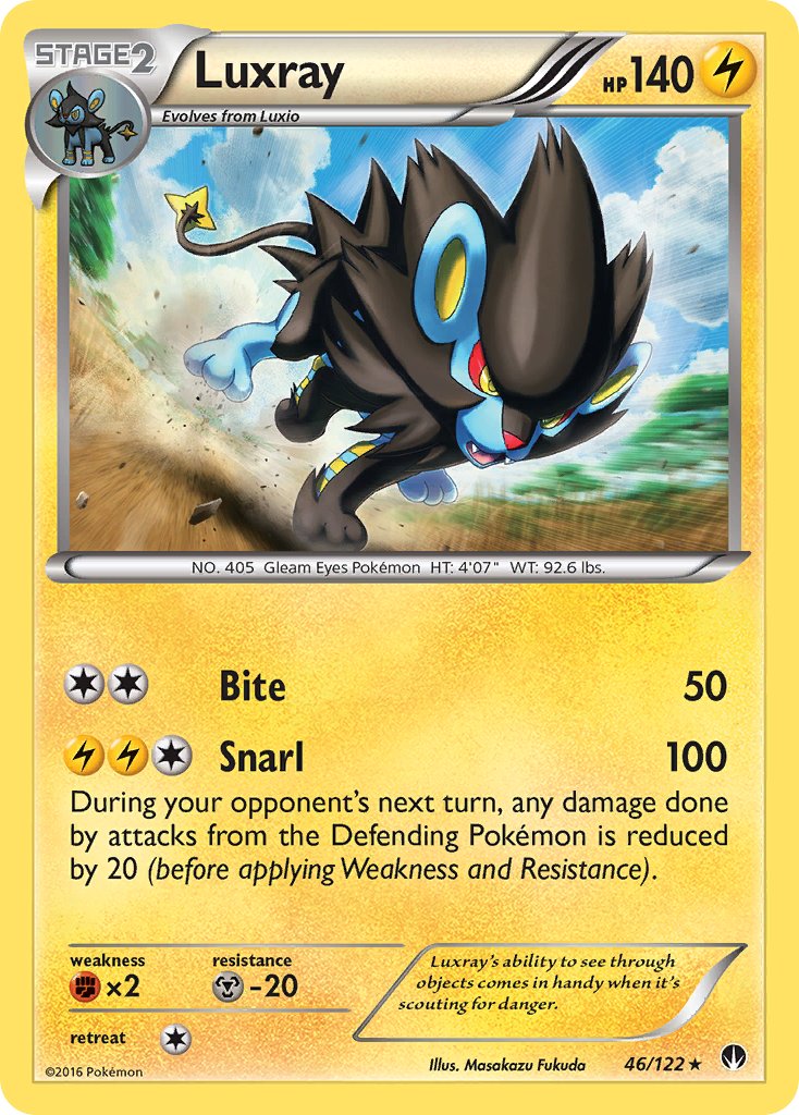 Luxray (46/122) (Cracked Ice Holo) [XY: BREAKpoint] | Exor Games Summserside