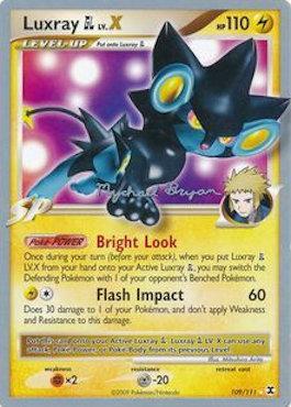 Luxray GL LV.X (109/111) (Happy Luck - Mychael Bryan) [World Championships 2010] | Exor Games Summserside