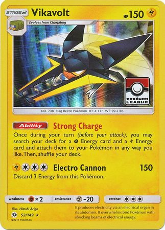 Vikavolt (52/149) (League Promo) [Sun & Moon: Base Set] | Exor Games Summserside