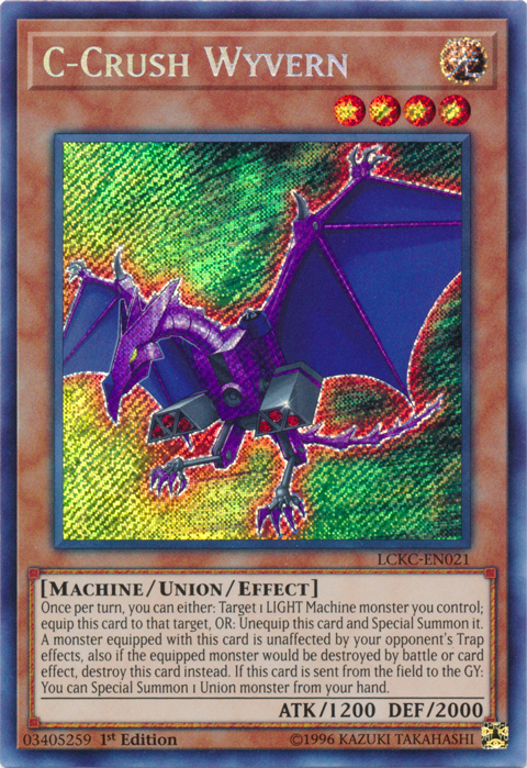 C-Crush Wyvern [LCKC-EN021] Secret Rare | Exor Games Summserside