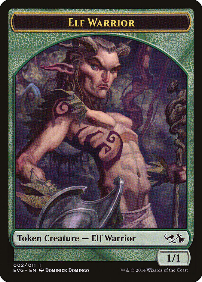 Elf Warrior Token (Elves vs. Goblins) [Duel Decks Anthology Tokens] | Exor Games Summserside