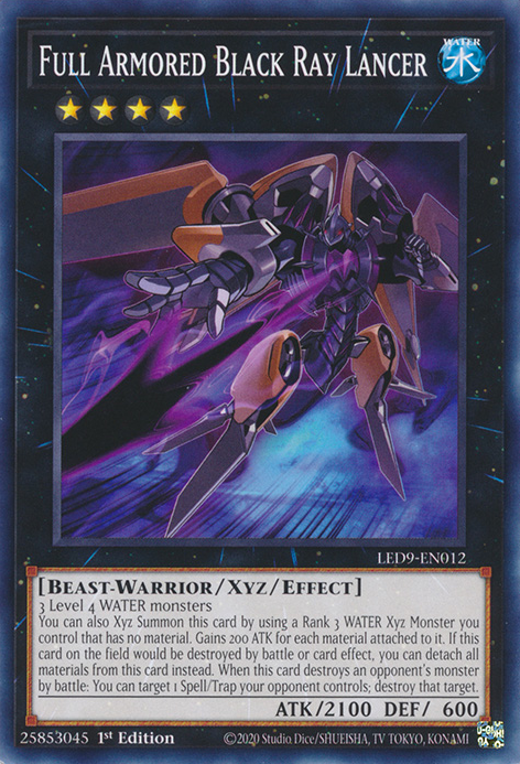 Full Armored Black Ray Lancer [LED9-EN012] Common | Exor Games Summserside