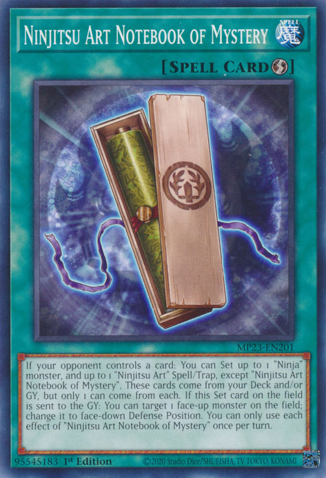 Ninjitsu Art Notebook of Mystery [MP23-EN201] Common | Exor Games Summserside