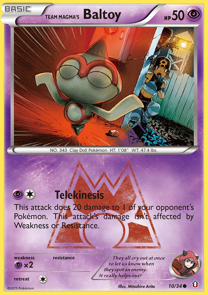 Team Magma's Baltoy (10/34) [XY: Double Crisis] | Exor Games Summserside