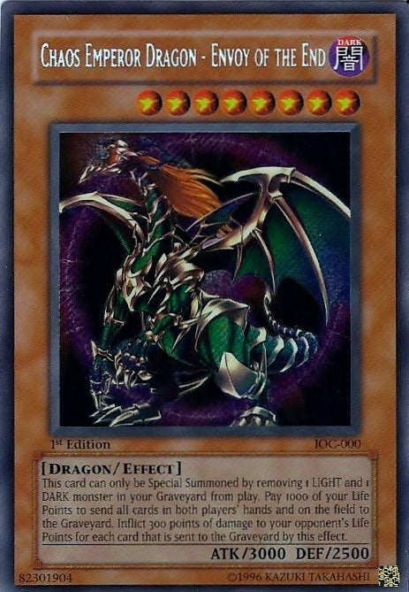 Chaos Emperor Dragon - Envoy of the End [IOC-000] Secret Rare | Exor Games Summserside